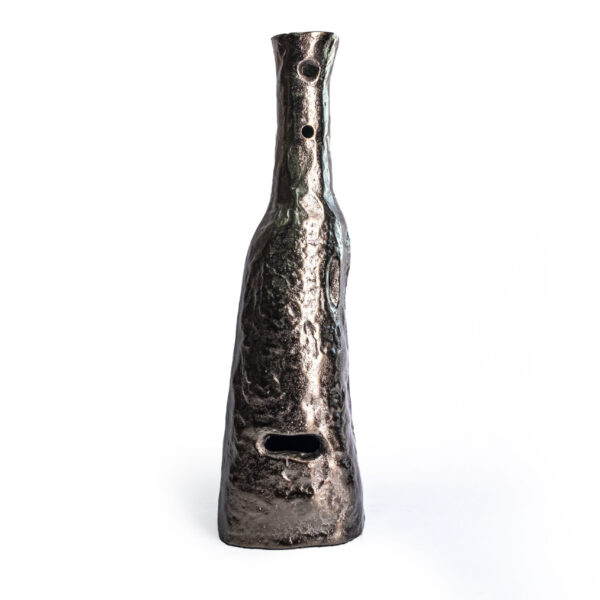 VASE (LG) ROUGH BRONZE 13X13X40.5 CM